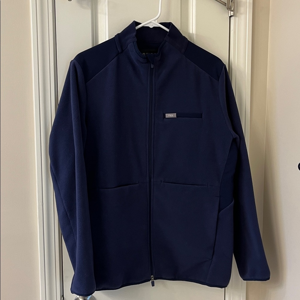 FIGS Deep Blue Zip-Up Jacket Size XL